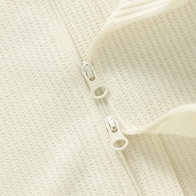 SOMMERSCHLAFSACK MIT FÜSSEN 0.5 TOG- CREME