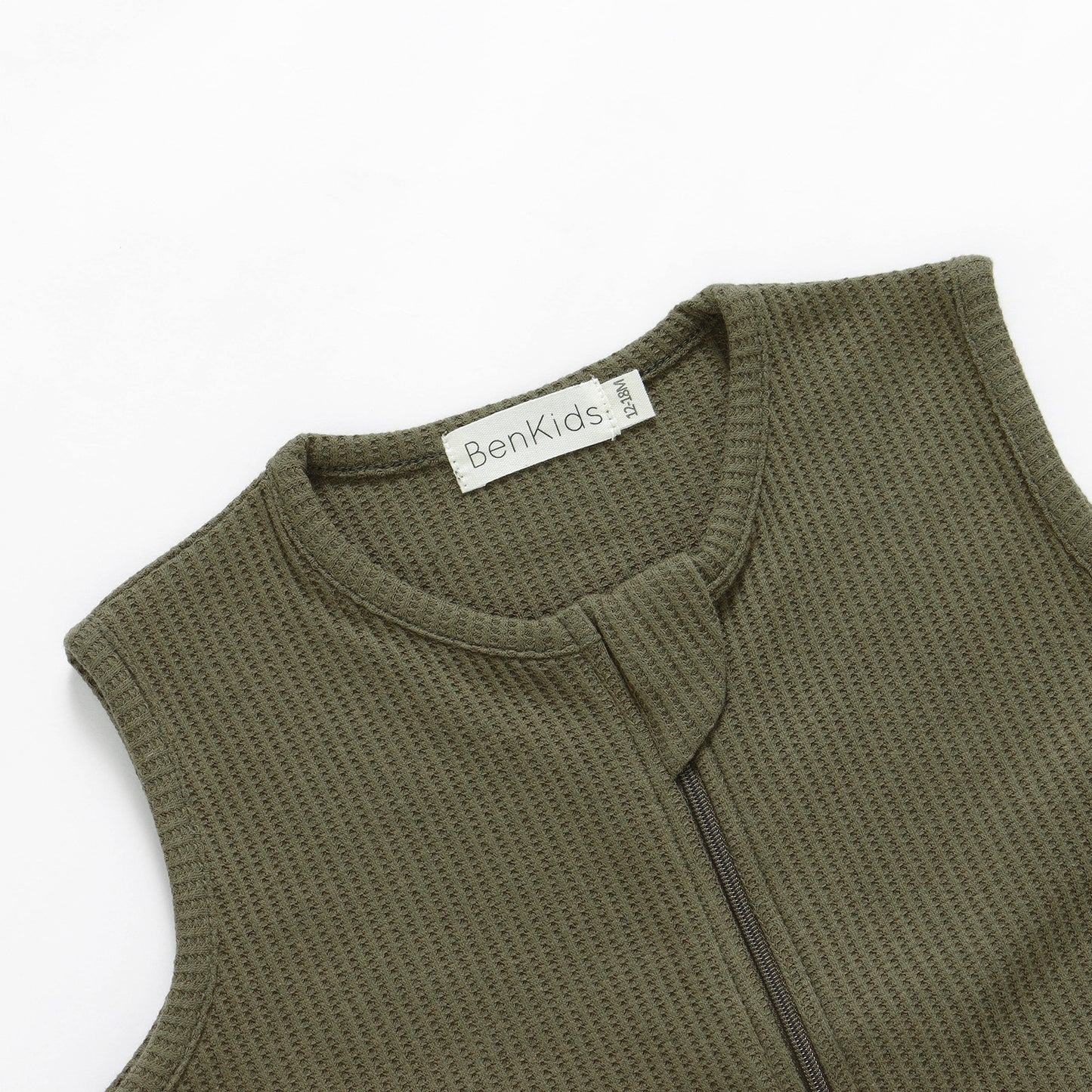 SOMMERSCHLAFSACK MIT FÜSSEN 0.5 TOG - KHAKI